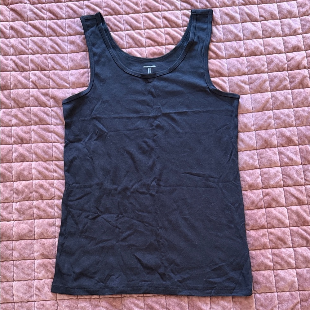 THREE PACK - Amazon Essentials Black Tank Tops XL - Picture 2 of 3